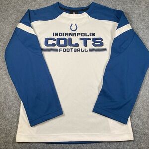 Boy’s NFL Indianapolis Colts Blue and White Long Sleeve Shirt, Med 10/12